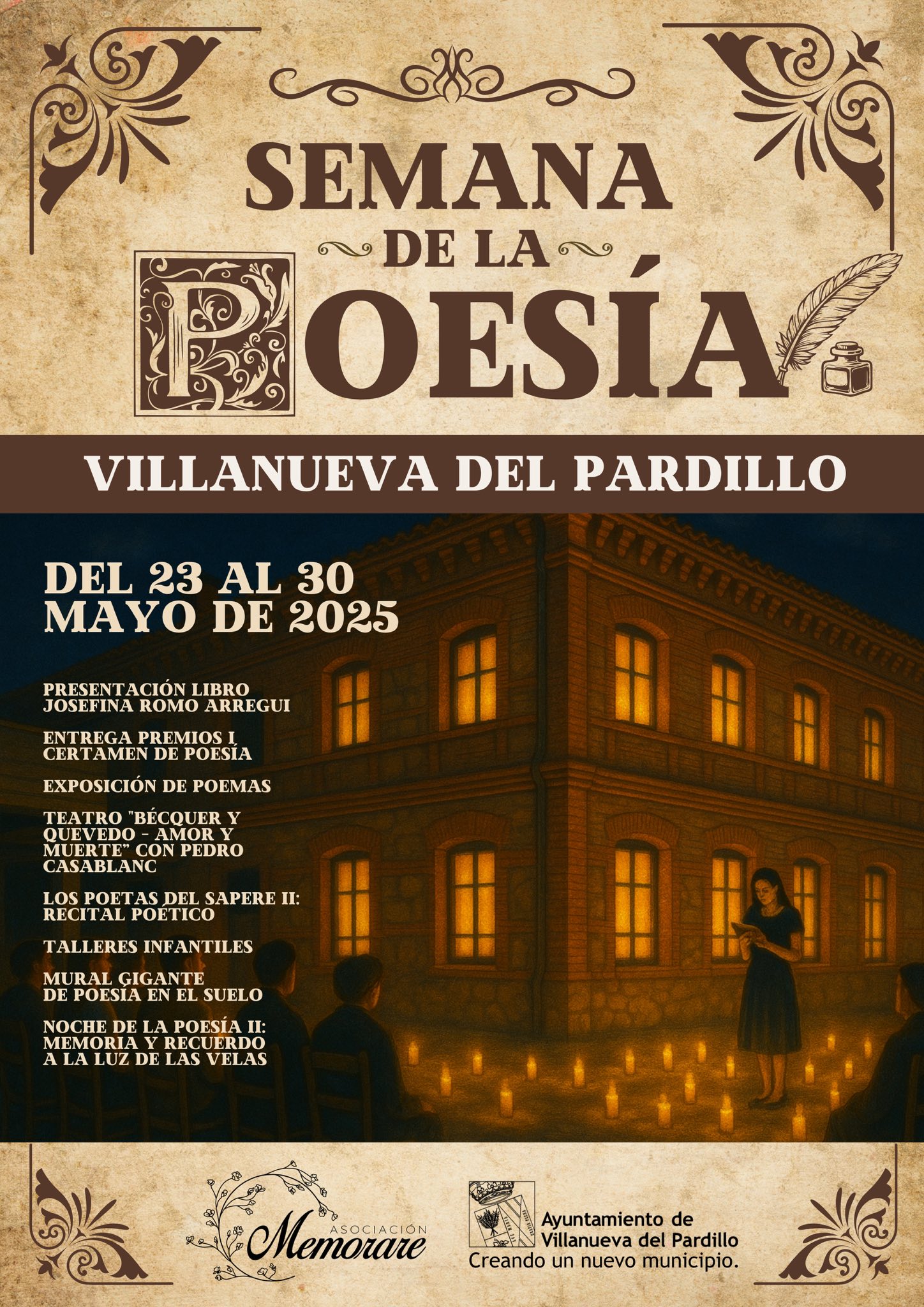 Villanueva del Pardillo celebra la primera edición de la Semana de la Poesía